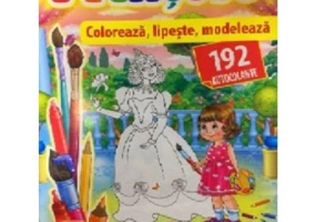 Printese. Coloreaza, lipeste, modeleaza + 192 autocolante +3D model