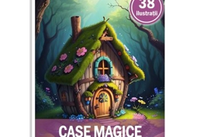 Carte de colorat pentru adulti, 38 de ilustratii, Case magice