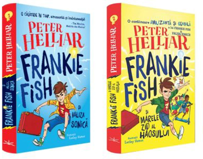 Pachet format din 2 titluri Frankie Fish si valiza sonica, Marele zid al haosului - Peter Helliar