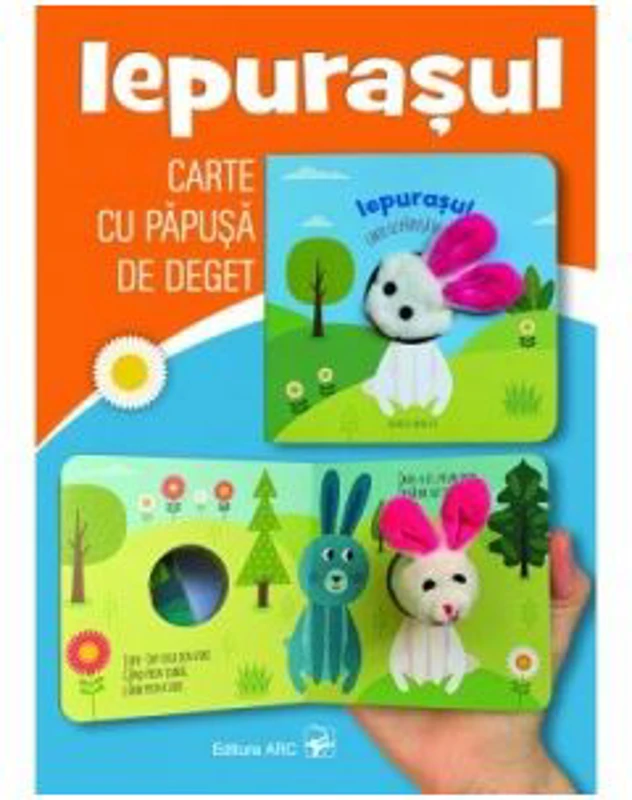 Iepurasul. Carte cu papusa de deget