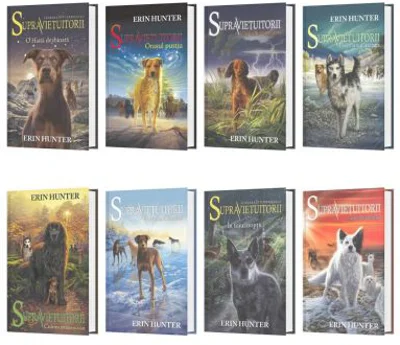 Pachet format din 8 titluri Supravietuitorii Orasul pustiu, Caderea Intunericului de Autorul Erin Hunter
