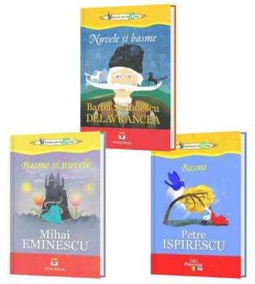 Pachet special format din 3 carti Nuvele Si Basme Barbu Stefanescu Delavrancea, Mihai Eminescu