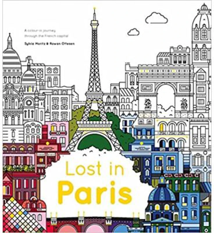 Lost in Paris. A colour-in journey through the French capital