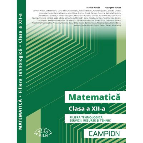 Matematica. Filiera tehnologica, clasa a 12-a