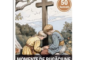 Carte de colorat, 50 de ilustratii, Momente de rugaciune