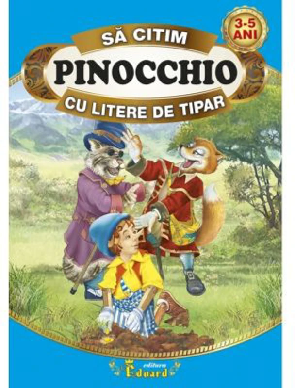 Sa citim PINOCCHIO cu litere de tipar - Carlo Collodi