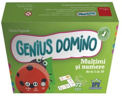 Genius domino. Multimi si numere de la 1 la 10 - Flavio Fogarolo