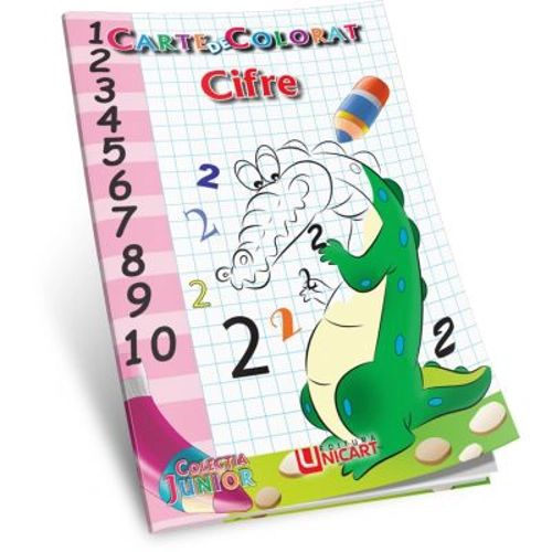 Cifre. Carte de colorat - C. Hariet