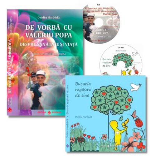 Pachet 2 carti Bucuria regasirii de sine si De vorba cu Valeriu Popa, autor Ovidiu Harbada