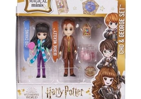 Set 2 figurine Cho si George, Harry Potter Wizarding World Magical Minis