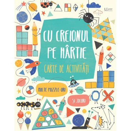 Cu creionul pe hartie. Carte de activitati (Usborne)