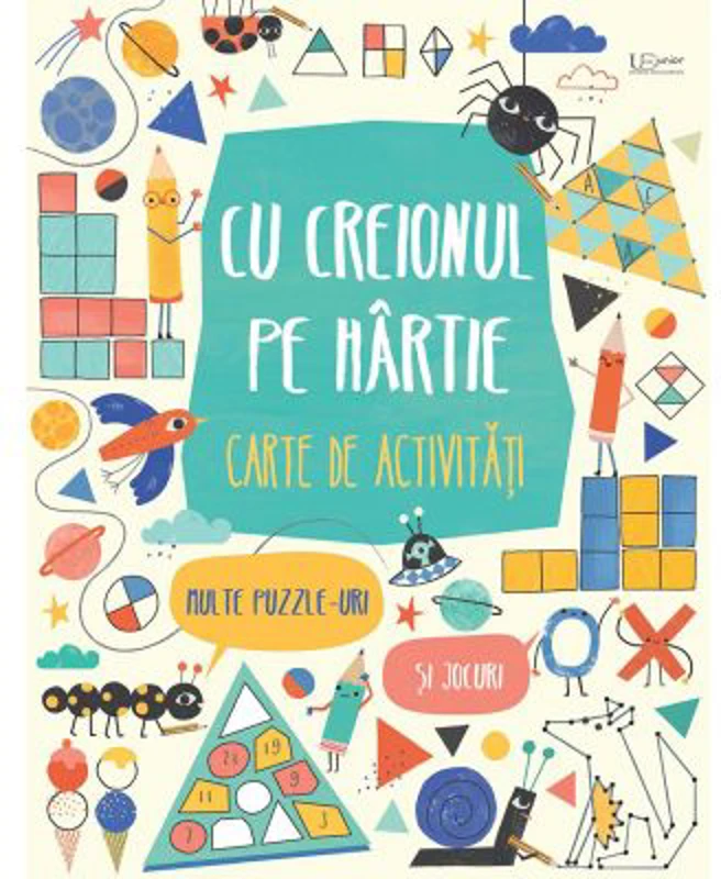 Cu creionul pe hartie. Carte de activitati (Usborne)