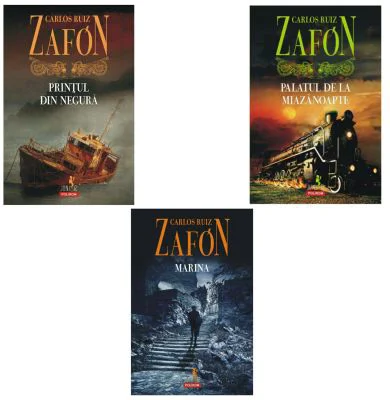 Pachet format din 3 titluri Printul din Negura, Palatul de la Miaza Noapte, Marina - Carlos Luis Zafon