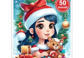 Carte de colorat, 50 de ilustratii, Craciun Fericit