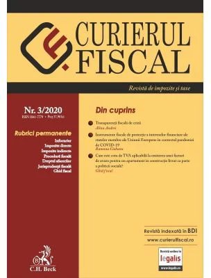 Curierul fiscal nr. 3/2020