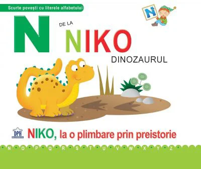 N de la Niko, dinozaurul. Necartonata - Greta Cencetti