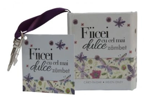 Carte breloc. Fiicei cu cel mai dulce zambet