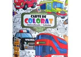 Carte de colorat autovehicule/ vehicles