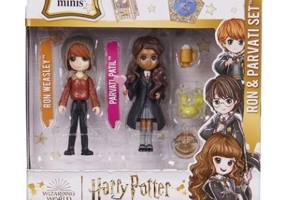 Set 2 figurine Ron si Parvati, Harry Potter Wizarding World Magical Minis