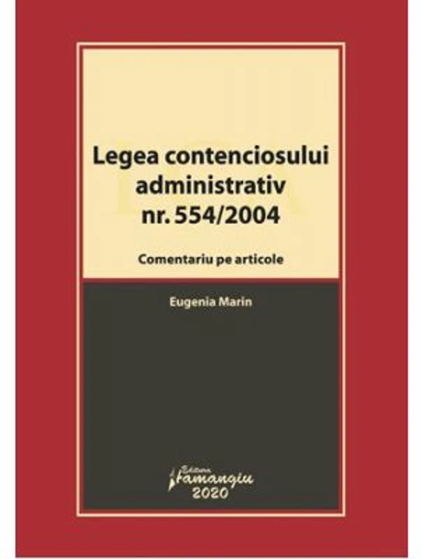 Legea contenciosului administrativ nr. 554/2004