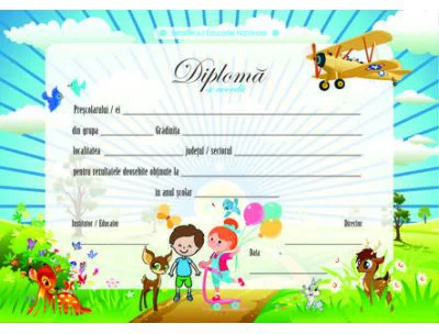 Diploma scolara GRADINITA ( DLFD001B )