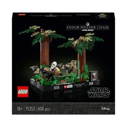 LEGO Star Wars. Diorama Urmarire cu speederul pe Endor 75353, 608 piese