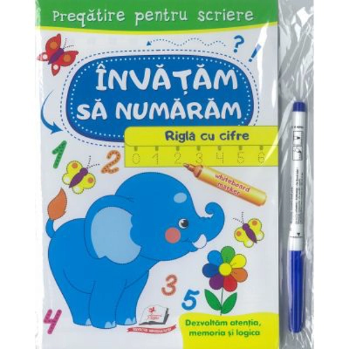 Rigla cu cifre - Scrie si sterge