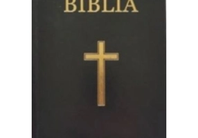 Biblia medie, 063, coperta vinil tare, neagra, cu cruce