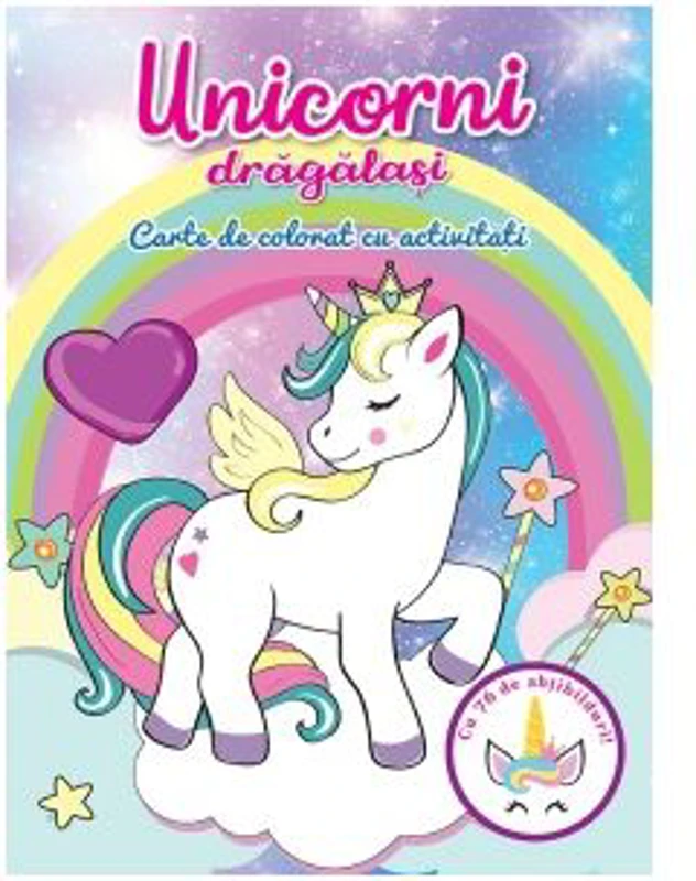 Unicorni dragalasi. Carte de colorat cu activitati - Brijbasi