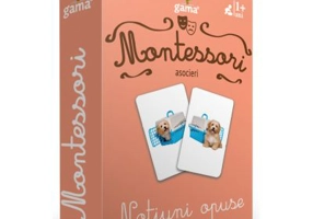 Carti de joc Montessori. Notiuni opuse