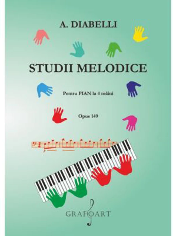 Studii melodice. Pentru pian la 4 maini. Opus 149 - Anton Diabelli