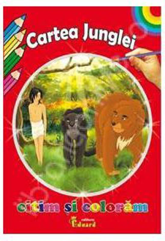 Citim si coloram - Cartea Junglei