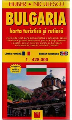 Bulgaria. Harta turistica si rutiera - Huber Kartographie