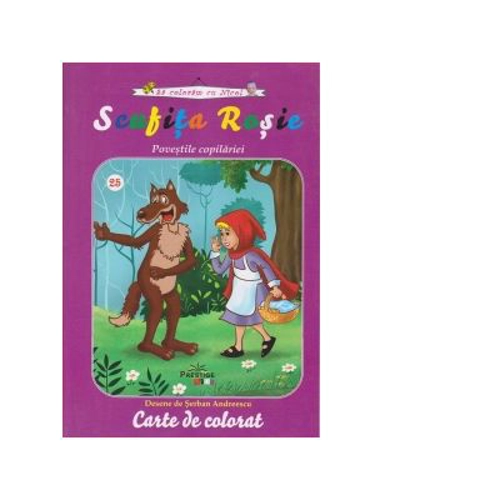 Scufita Rosie - Carte de colorat