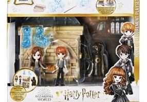 Set 2 figurine Ron Weasley si Hermione Granger, Harry Potter Wizarding World Magical Minis