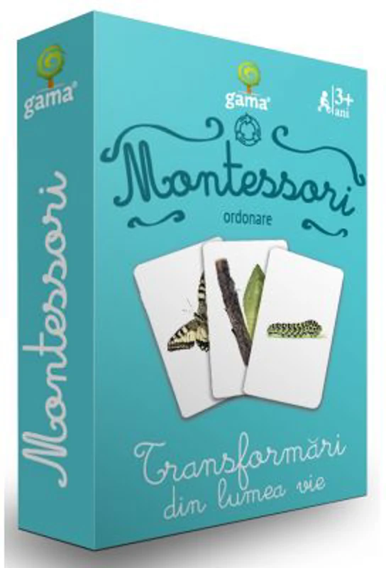 Carti de joc Montessori. Transformari din lumea vie