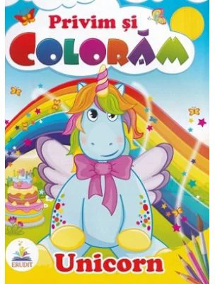 Privim si coloram. Unicorn
