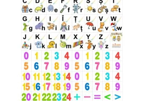 Set planse litere si cifre. Clasa pregatitoare