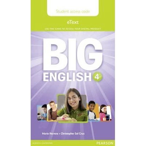 Big English 4 Pupil's eText Access Code (standalone)