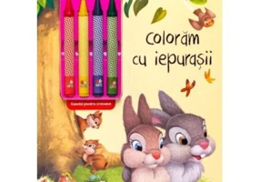 Disney Iepurasi. Coloram cu iepurasii (contine 4 creioane cerate)