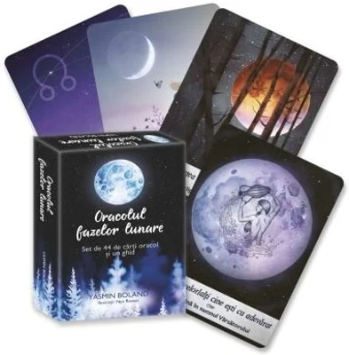 Oracolul fazelor lunare. Set de 44 de carti oracol si un ghid - Yasmin Boland