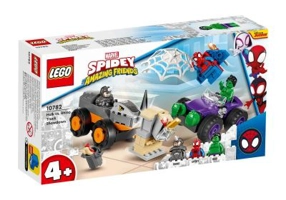 LEGO Spidey. Hulk vs. Rhino Confruntarea cu camioane 10782, 110 piese