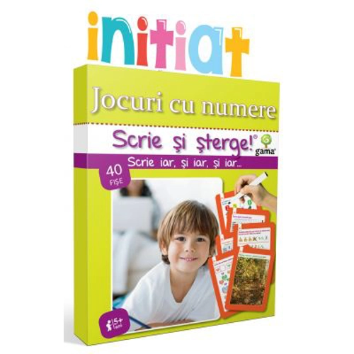 Scrie si sterge! Initiat. Jocuri cu numere
