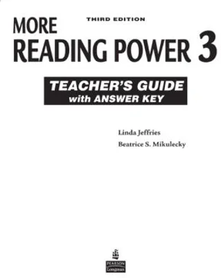 More Reading Power 3 Teacher's Guide with Answer Key - Linda Jeffries