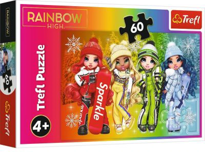 Puzzle 60 Rainbow High Papusile jucause, Trefl