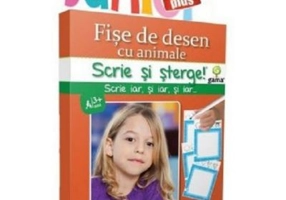 Scrie si sterge! Junior Plus. Fise de desen cu animale