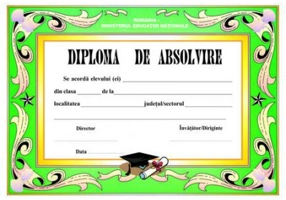 Diploma scolara ABSOLVIRE I (DLFD004A)