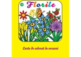Florile - carte de colorat