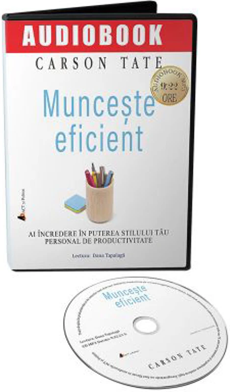Munceste eficient. Audiobook - Carson Tate