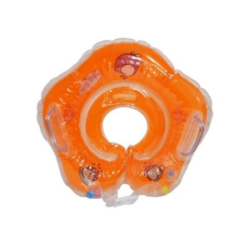 Colac baie gonflabil, pentru bebelusi, portocaliu